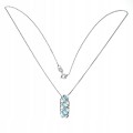 Halskette aus 925er Sterlingsilber mit London Blue Topas