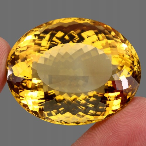 Citrin Naturstein 173,97 ct zertifiziertes Exemplar