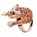 Ring Tiger Saphire Granat Größe 14 Silber 925