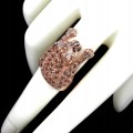 Ring Tiger Saphire Granat Größe 14 Silber 925