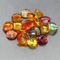 Songea Saphire Natursteine ​​5,43ct 18Stk