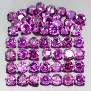 Granat Rhodolite Natursteine ​​5,79 ct 54 Stk