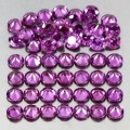 Granat Rhodolite Natursteine ​​5,79 ct 54 Stk
