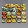 Songea Saphire Natursteine ​​4.91ct 28St