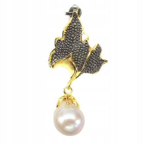 Anhänger Silber Barockperle natur 925