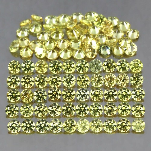 Songea Saphire Natursteine ​​3.03ct 95Stk