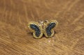 Ring Gold Diamanten Größe 14 Schmetterling Zertifikat
