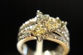 Ring Gold Diamanten Größe 12 Blumen Zertifikat