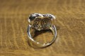 Ring Gold Diamanten Größe 14,5 Schmetterling Zertifikat