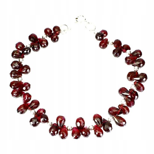 Wunderschönes Armband aus natürlichen Rhodoliten Granaten 925