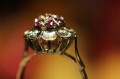 Goldring 14 Karat Rubine Größe 18,5 zertifiziert