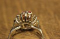 Goldring 14 Karat Rubine Größe 18,5 zertifiziert