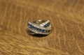 Ring 14 Karat Gold Topas Diamant Größe 13 zertifiziert