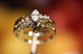 Ring Gold 14 Karat Diamanten Größe 10 zertifiziert