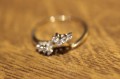 Ring Gold 14 Karat Diamanten Größe 10 zertifiziert