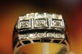 Goldring 585 Diamanten Größe 15 zertifiziert