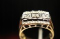 Goldring 585 Diamanten Größe 15 zertifiziert