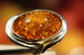 Künstlerischer natürlicher Bernstein Ring Größe 12,5