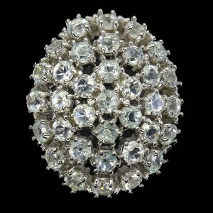 Ring schöner Silber Aquamarin 925 Größe 16,5