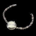 925 Markasit Smaragd Rubin Armbanduhr