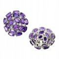 Silberohrringe natürlicher Amethyst Tansanit 3