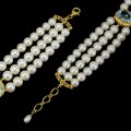 Armband Topas himmelblau Naturperlen und Zirkonia