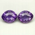 Amethyste Natursteine ​​2 Stück IF 11,88ct