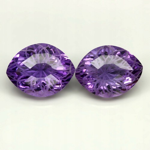 Amethyste Natursteine ​​2 Stück IF 11,88ct