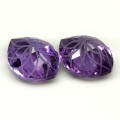Amethyste Natursteine ​​2 Stück IF 11,88ct