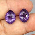 Amethyste Natursteine ​​2 Stück IF 11,88ct