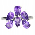 Ring 925 zarter natürlicher Amethyst, g 17,5