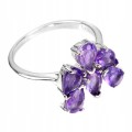 Ring 925 zarter natürlicher Amethyst, g 17,5