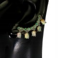 Silberohrringe Feuer opal Smaragde natur 3