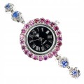 Armbanduhr Kianite Granat Saphire 925