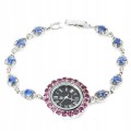 Armbanduhr Kianite Granat Saphire 925