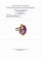 Amethyst Ring 19,83 ct Größe 16 zertifiziert