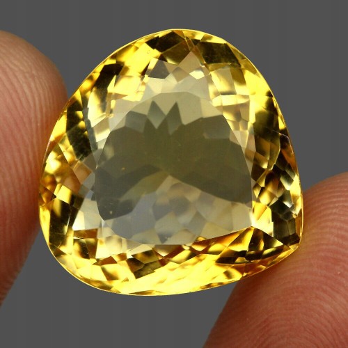 Natürliche Citrin 31,4 ct IF AAA Herzschliff
