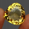 Natürliche Citrin 31,4 ct IF AAA Herzschliff