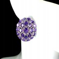 Silberohrringe 925 natürliche Amethyste Granate 4