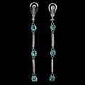 Silberne Ohrhänger 925 natürliche Apatite 4