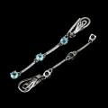 Silberne Ohrhänger 925 natürliche Apatite 4