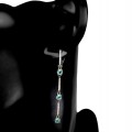 Silberne Ohrhänger 925 natürliche Apatite 4