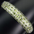 Schönes Armband aus 925er Sterlingsilber mit natürlichem Peridot