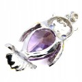 Silberanhänger natürliche 22,82 ct Ametrine Eule