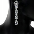 Ohrringe aus Sterlingsilber mit natürlichem Aquamarin und Zirkonia 1