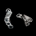 Ohrringe aus silber mit natürlichem Aquamarin und Zirkonia 1