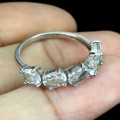 Zarter Aquamarin Silberring Größe 19 925
