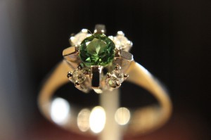 Ring Diamanten Turmalin Größe 14,5 zertifiziert