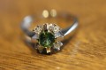 Ring Diamanten Turmalin Größe 14,5 zertifiziert