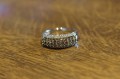 Goldring mit natürlichen Diamanten Größe 14 zertifiziert